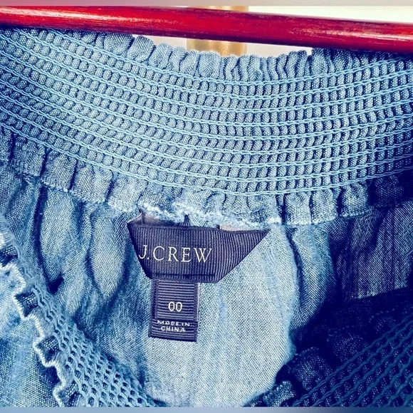 J.Crew Chambray Dress Sz 00 - Picture 5 of 5